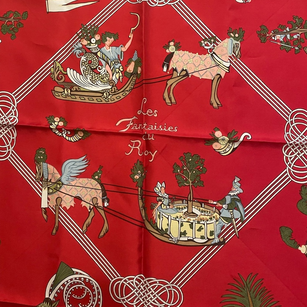 Hermès Les Fantaisies du Roy Circa 2000 Scarf - Picture 10 of 12